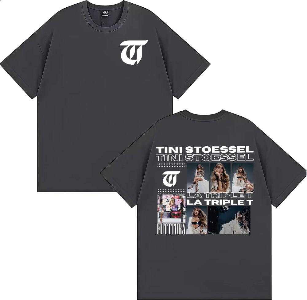 TINI STOESSEL La Triple T Futtura 2025 Tour T Shirts Unisex Women Clothing Fashion Aesthetic Tshirts Casual Comfort Cotton Tshirt
