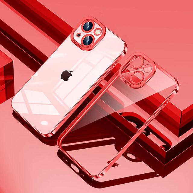 

Прозрачный мягкий силиконовый чехол с роскошным покрытием для Iphone 13 11 12 Pro Max Mini Xr X Xs Se 2020 8 7 Plus, противоударный прозрачный чехол For iPhone 13Pro Max