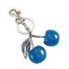 Cherry Resin Alloy Keychain Handmade Fruit Charm for Bags and Keys Fashion Handbag Accessories Jewelry for Wallet