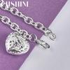 CHSHINE 925 Sterling Silver Charm Hollow Heart Bracelet for Women Wedding Party Fashion Jewelry