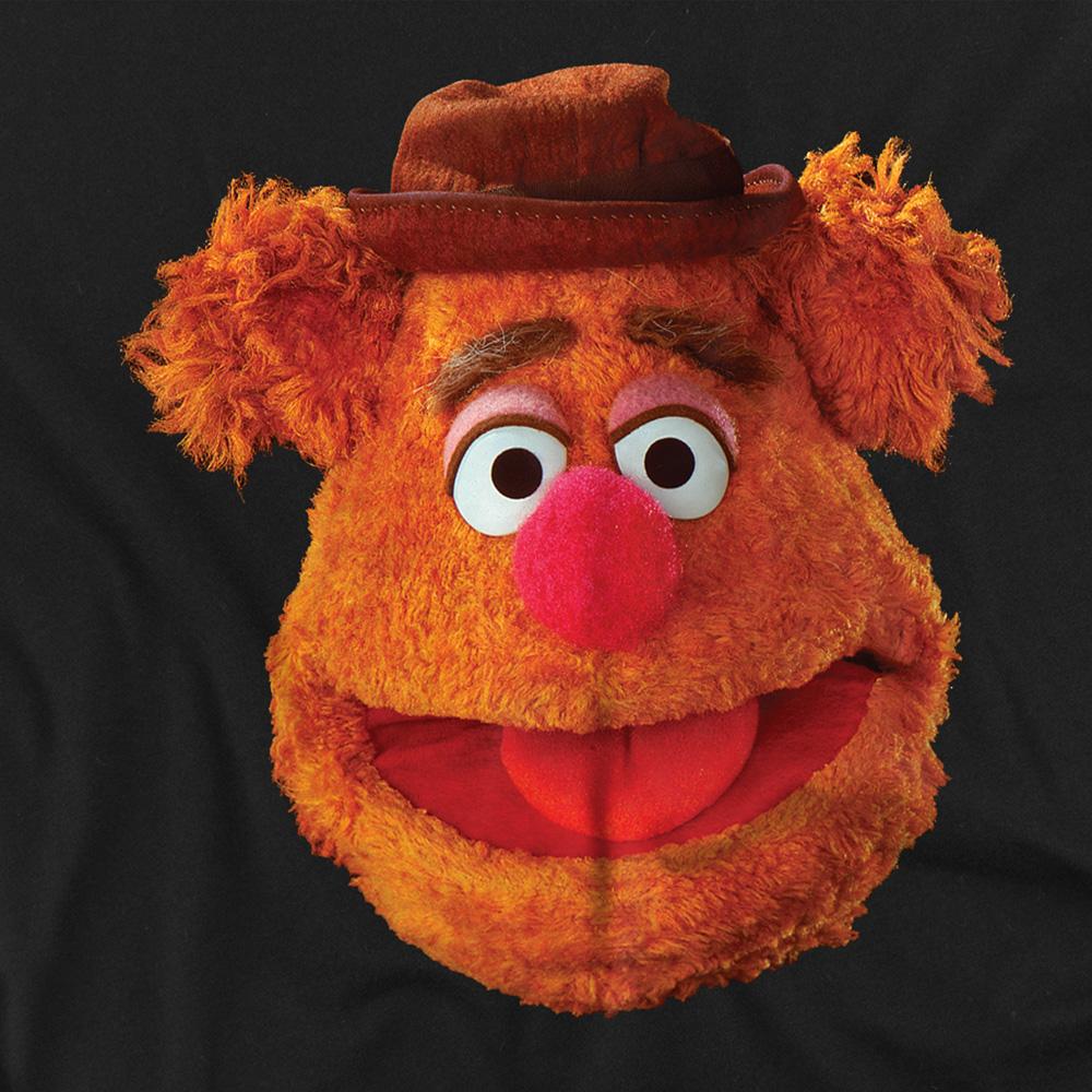 The Muppets Unisex Adult Fozzie Bear Face Long-Sleeved T-Shirt