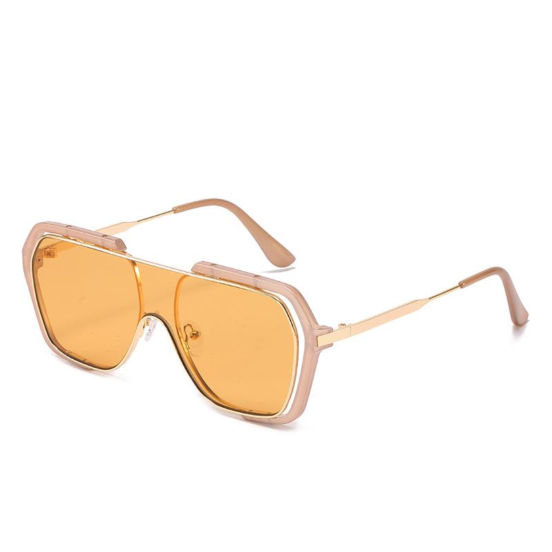 JYL TS Sunglasses Yellow Square UV Driving Unisex/2589