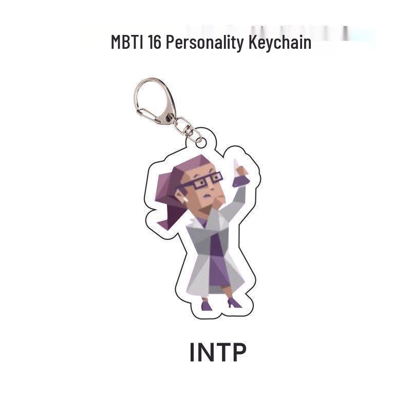 MBTI 16 Personality Acrylic Keychain Standee - Classic Style Character Ornament