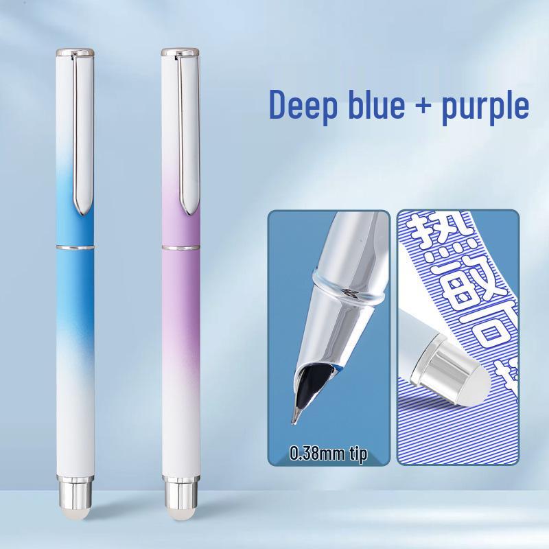 Erasable Calligraphy Fountain Pen, Grade 3, with Hidden Nib and Posture Correction, 0.38mm, Replaceable Ink for Kids