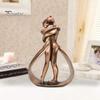 Desktop Ornament Couple Art Sculpture Exquisite Artistic Romantic Couples Craft Kiss Statues Home Decor Figurines