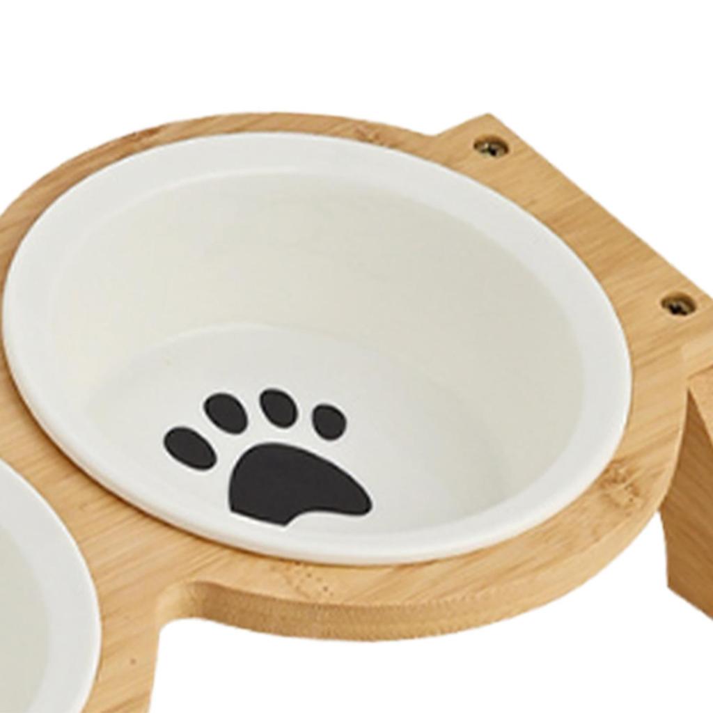 Elevated Cat Bowls Lightweight Cat Feeding Bowls for Kitten Indoor Cats