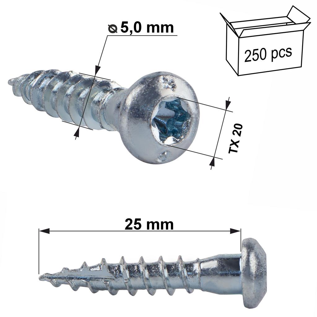 Csa 5.0X25Mm Carpentry Joint Screws