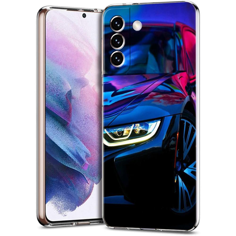 

Прозрачный чехол Спортивные автомобили для Samsung Galaxy S24 S23 S22 S20 S21 FE Ultra S24 S23 S10 S10E S9 S8 Plus 5G Ударопрочный чехол-сумка Samsung S24