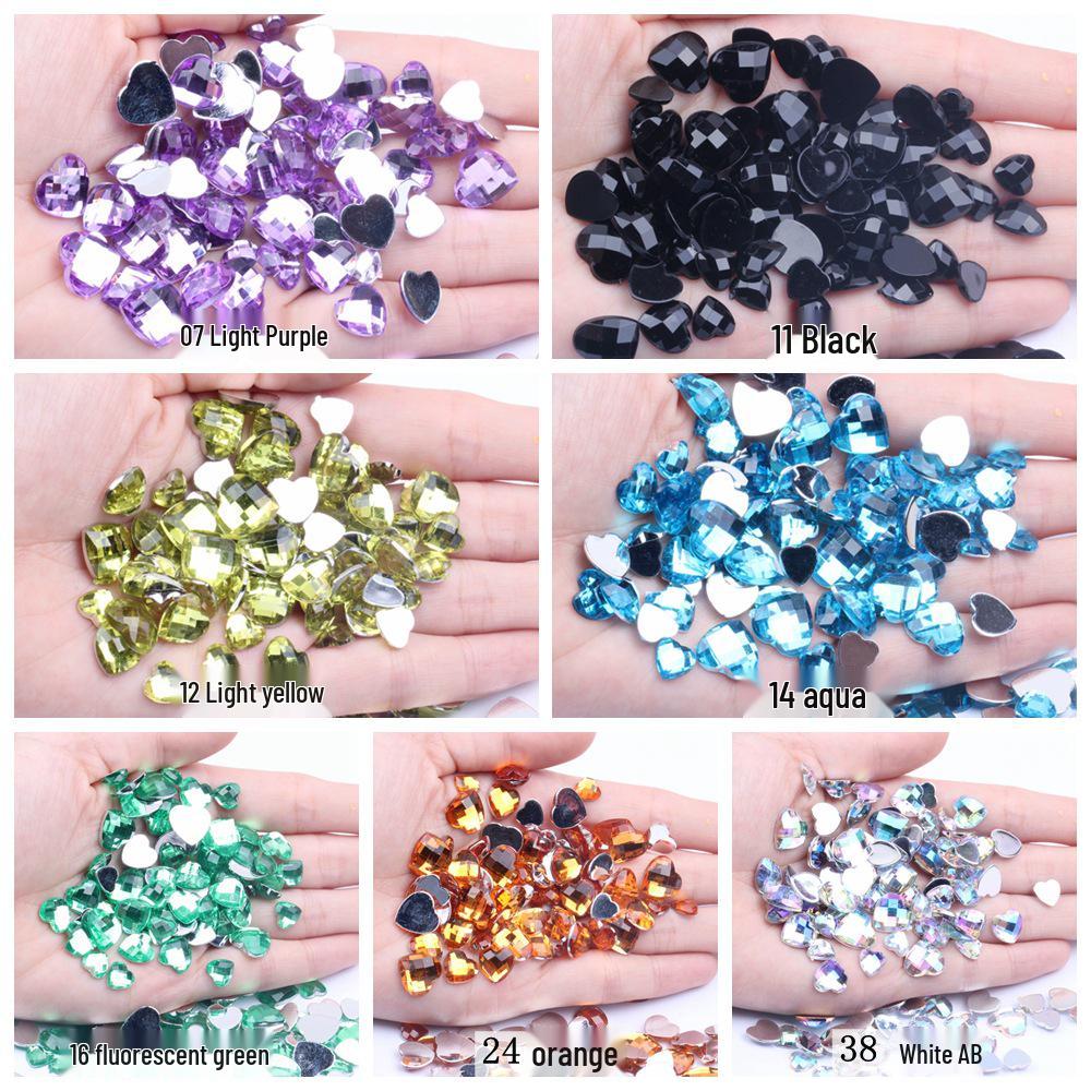 DIY Multi-Model Multi-Color Heart & Globe Hair Accessory