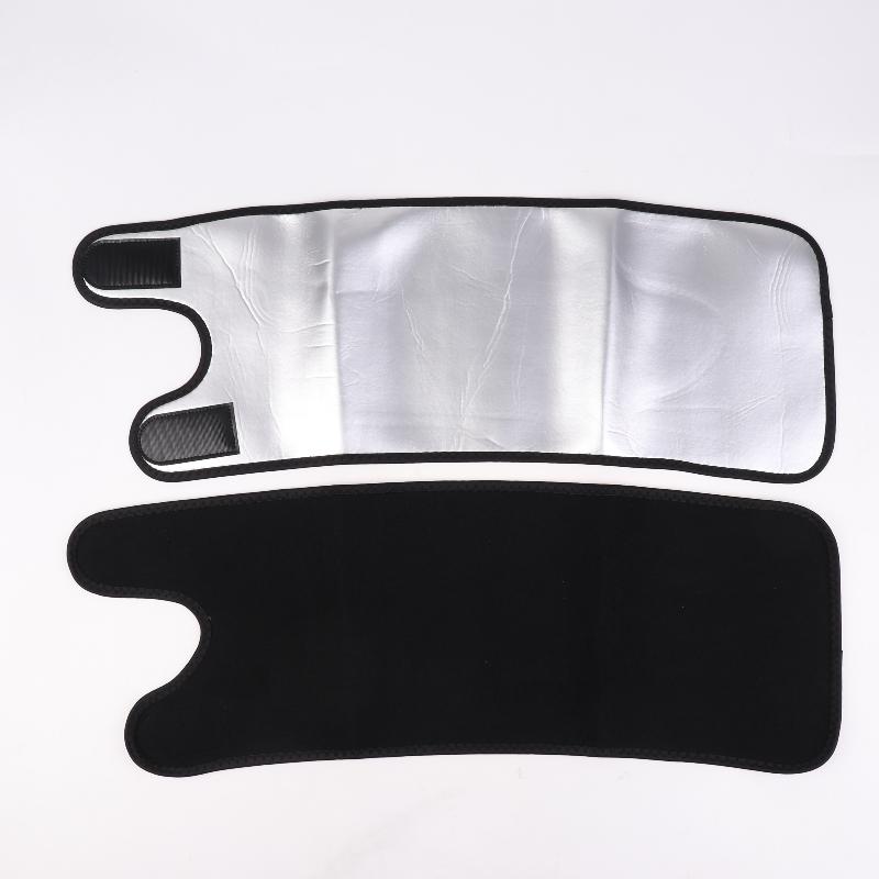 1 Pair Unisex Adjustable Sauna Thigh Sweat Bands - Shaping Leg Sleeves For Swelling Reduction, Sports Fitness Leg Protectors