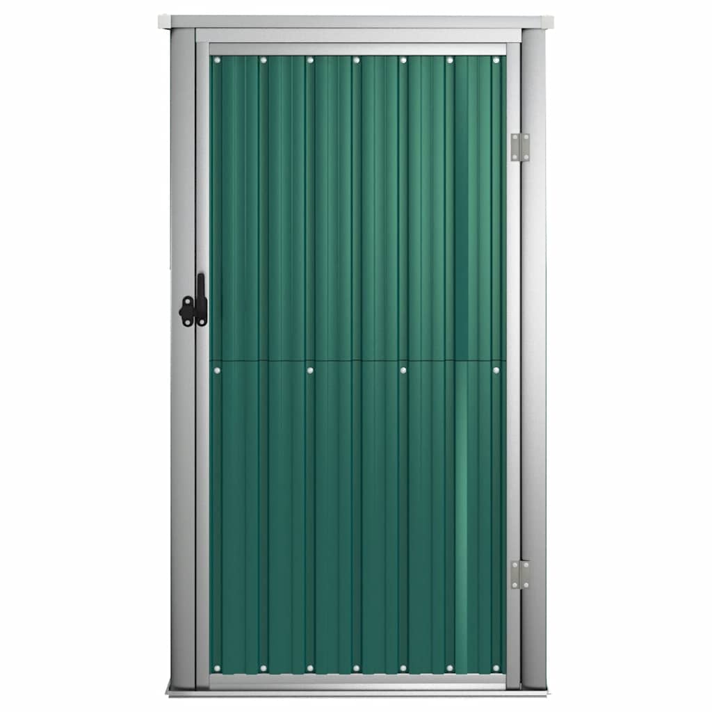Vidaxl Garden Shed, Green, 88X89X161 Cm, Galvanized Steel