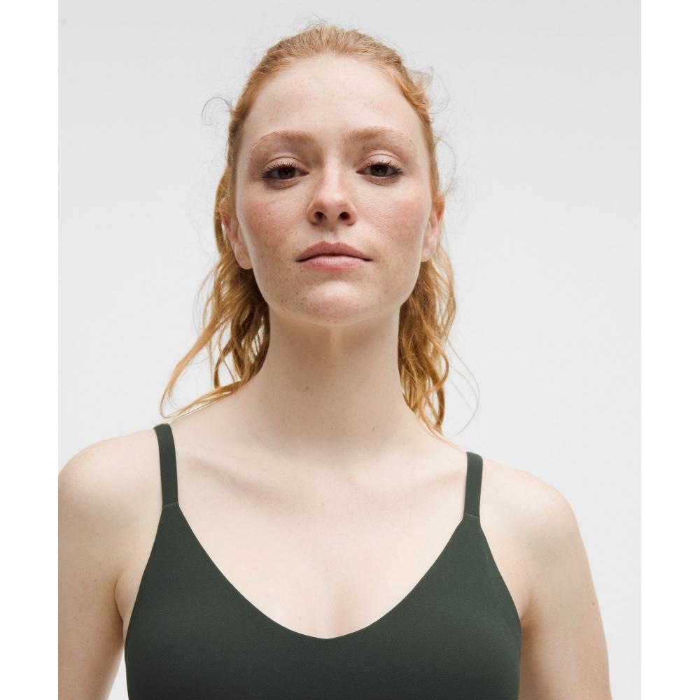 Lululemon FoCuser SCoop NeCk Bra Nulu  Light Support  C D Cup Rainforest Green