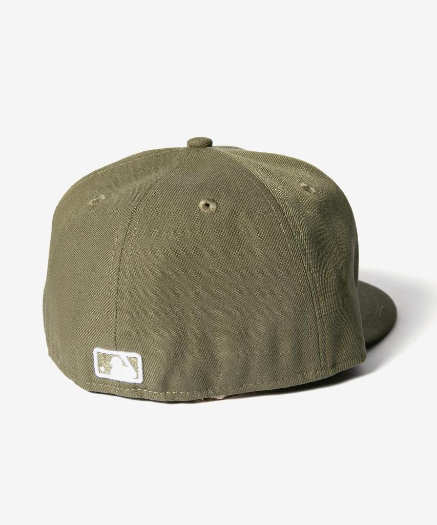 NEW ERA 59FIFTY Los Angeles Dodgers MLB Classics Cap (11941969) Khaki & White, Brand Size: 7 1/2, Japanese Size: 59.6cm