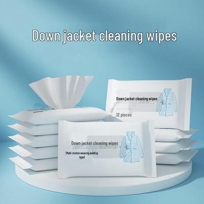 Waterless Down Jacket Cleaning Wipes: Stain & Oil Removal Wet Wipes