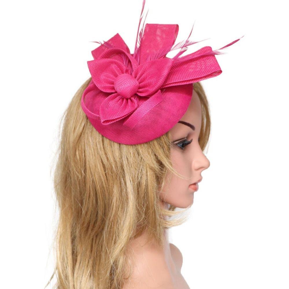 Hepburn Style Bride Headband French Style Bridal Headwear Fascinator Headpiece Bridal Shower