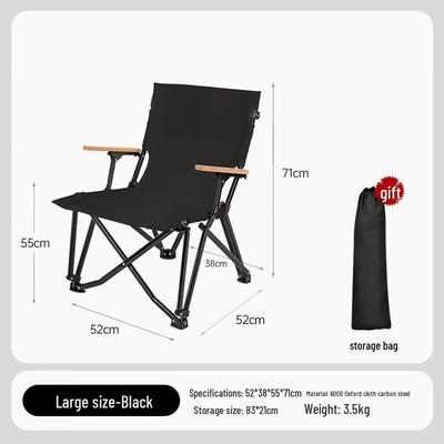 ZISIZ Outdoor Portable Folding High-Back Chair