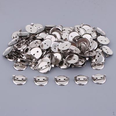 Packung mit 100 Cabochon-Broschenfassungen um das Lünettenfach – 20 mm
