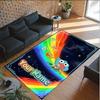 Personalized Crystal Velvet Carpet Custom Name Text,Amazing World of Gumball Anti Slip Area Rug For Home Decoration