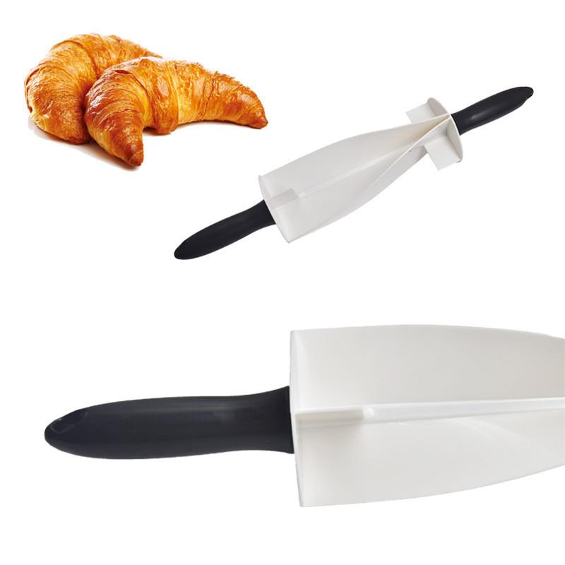 Plastic Croissant Cutter Roller Kitchen Baking Tool for Perfect Shaped Pastry Dough Slicing DIY Cooking Knife