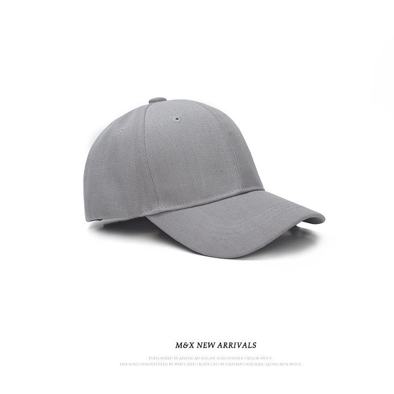 "65cm Unisex Solid Color Baseball Cap with Soft Top, Deepened and Widened Brim for a Slimmer Face Look."