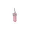 925 Silver Pink Charm Pendant Women Jewelry 399185C02
