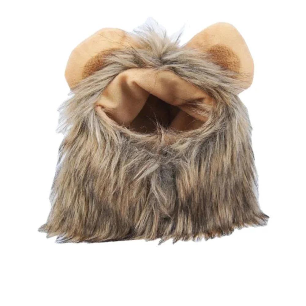 Pet Cat Hat Lion Head Cover Puppy Lion Wig Cat Cosplay Props Halloween Christmas Party Pet Dressing Up Supplies