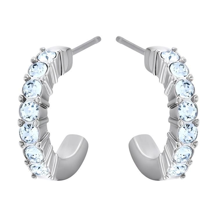 Swarovski Mini Hoop Pierced Earrings Women earrings Blue 5073036 Box (Random Color)