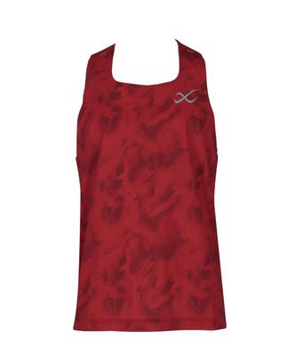 Regata Regata Leve para Corrida sem Mangas com Quadrado e RE Camisa Masculina CW-X/Wacoal, Gola, Absorção de Umidade Secagem Rápida (Unidade principal) DLO180, Masculino