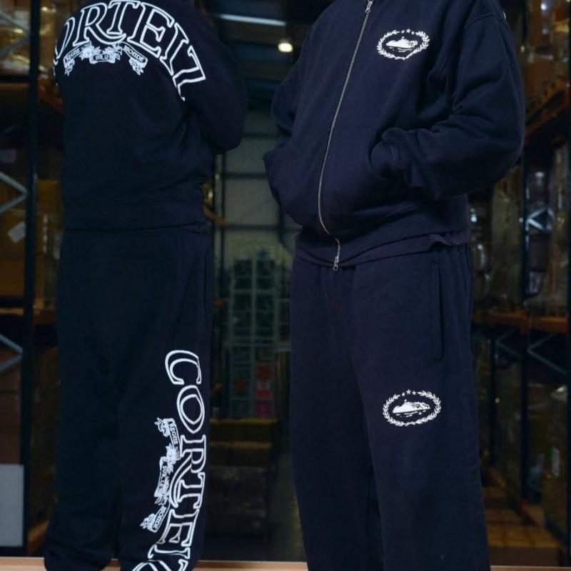 Mens Streetwear Tracksuit Set - Hooded Cotton Casual Sportswear Daily Wear Gym Urban Outings