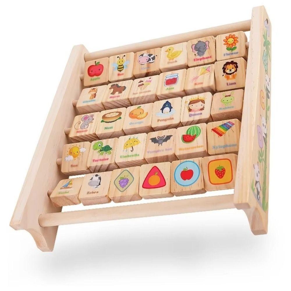 Cartoon Pattern Wooden Letter Board Arithmetic Early Education Board  Baby Gift