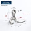 Stainless Steel Mini Single Coat Hook for Home, Hotel, Bathroom, Entryway, and Toilet - Ideal for Clothes and Hats