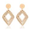 New Fashion Round Occident Clip On Earrings For Women Geometric Round Earring Wedding Jewelry