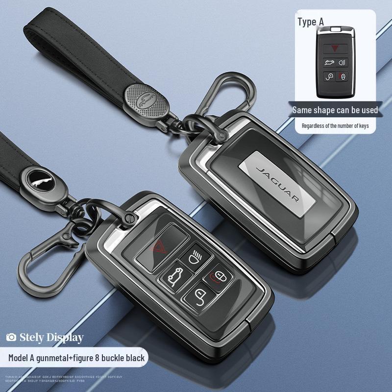 Jaguar Key Case: Aluminum Alloy Shell for XEL, XFL, F-Pace, XJL, XF, XE, F-Type Models