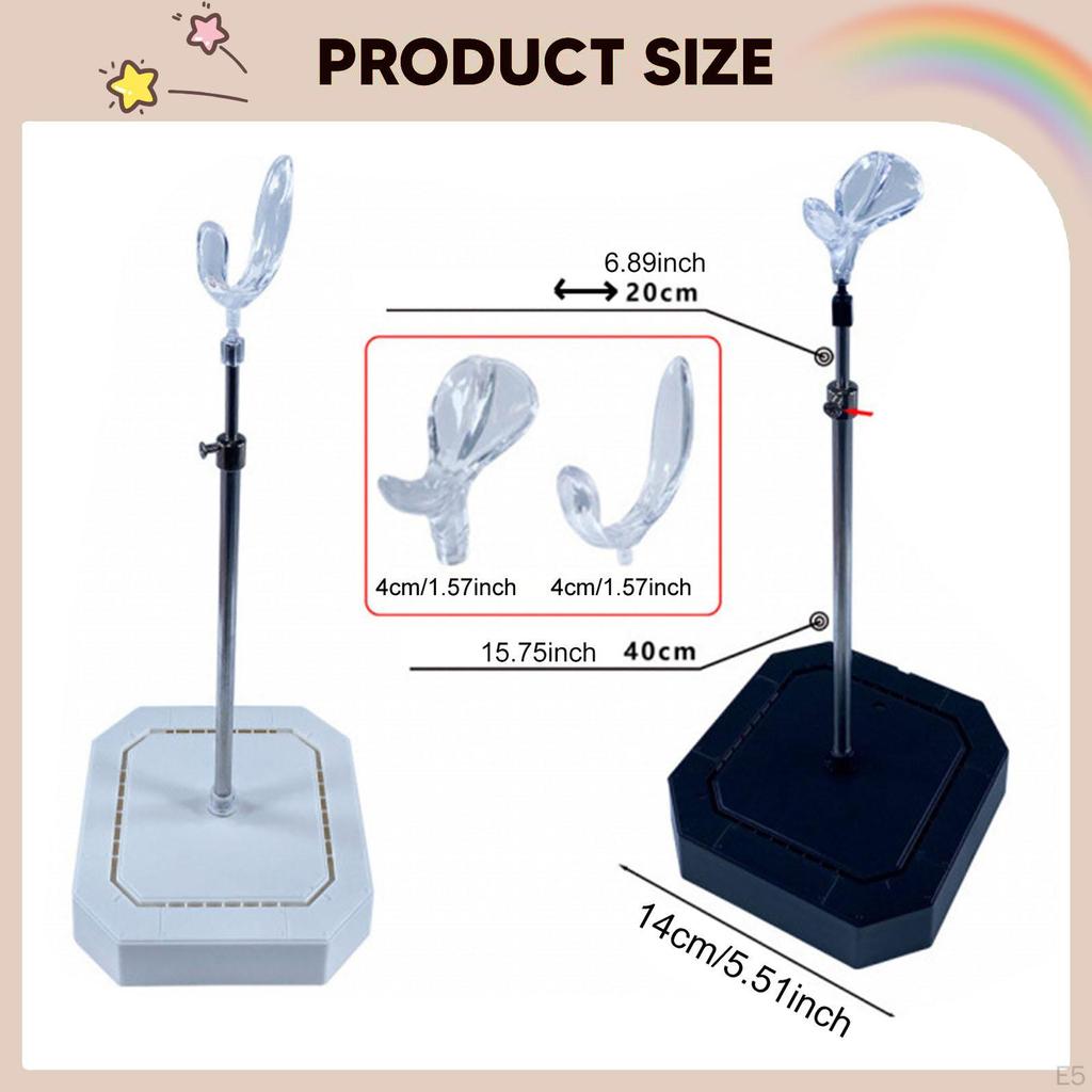 Puppen-Ausstellungsständer Verstellbare Höhe Stabiler Tragbarer Halter Stütze für Maßstab 1/3 1/4