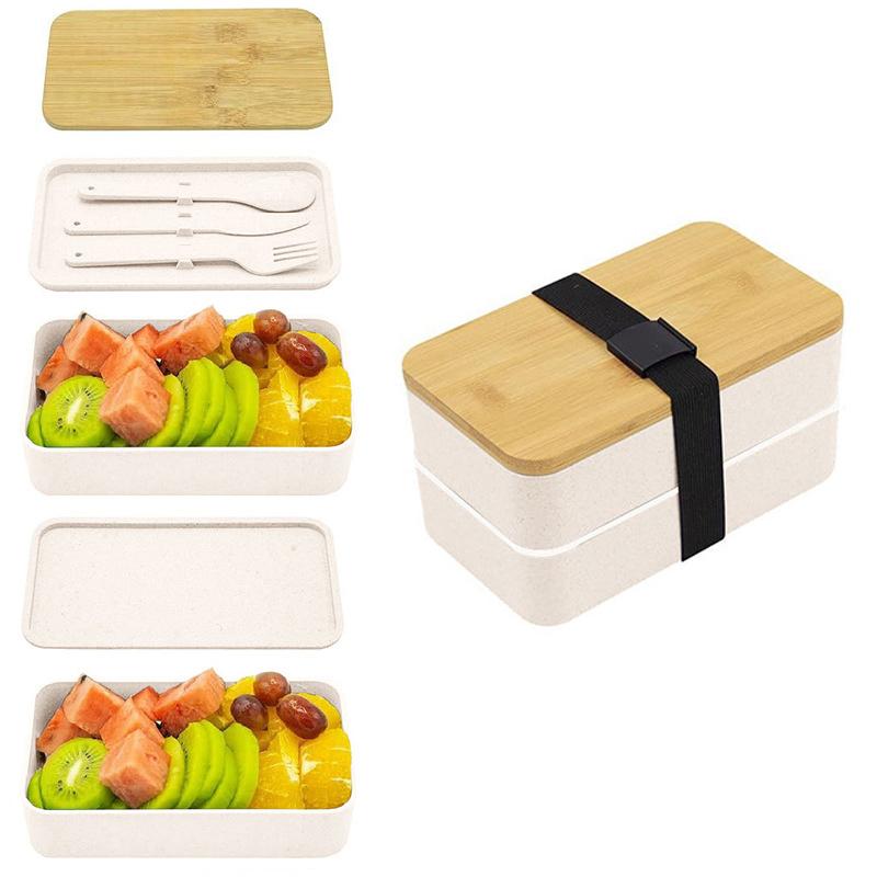 Přenosný stohovatelný bento box s izolovanou taškou, vhodný do mikrovlnné trouby, s přihrádkami, velkokapacitní bento box pro kancelářské pracovníky a studenty
