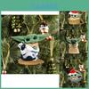 Charming Acrylic Baby Yoda Santa Claus Christmas Ornament For Festive Car Decor