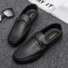 Dress Trend Autumn Lightweight Men's Loafers Doudou Shoes Simple Korean Version Non-slip Men's Shoes Small Leather Shoes Thick-soled Breathable
