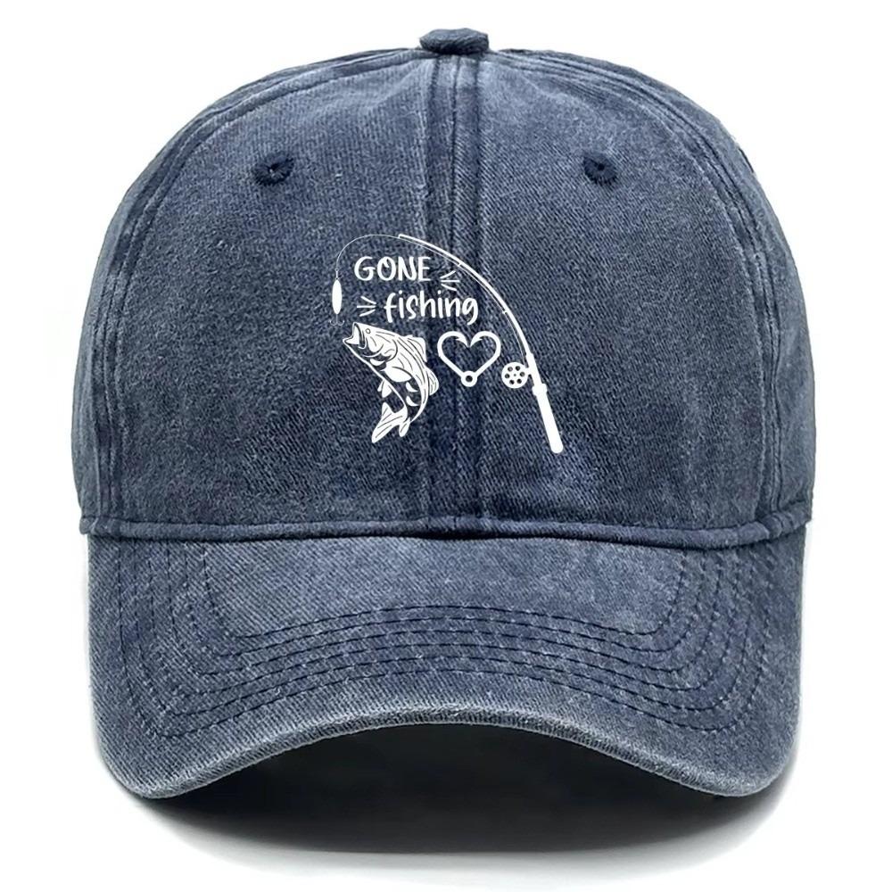 Adjustable Strap Baseball Cap Washed Finish Adjustable Cap Vintage Sun Hat  Outdoor Activities темно-синий
