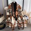 400G Thickened Version Of Retro Ethnic Style Cashew Flower Scarf Women'S Winter High-End Warm Scarf Imitation Cashmere Shawl