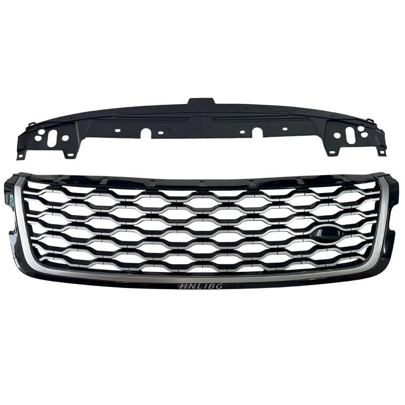 Compatible Front Bumper Grille Black Silver for Land Rover Range Rover Velar LR092628