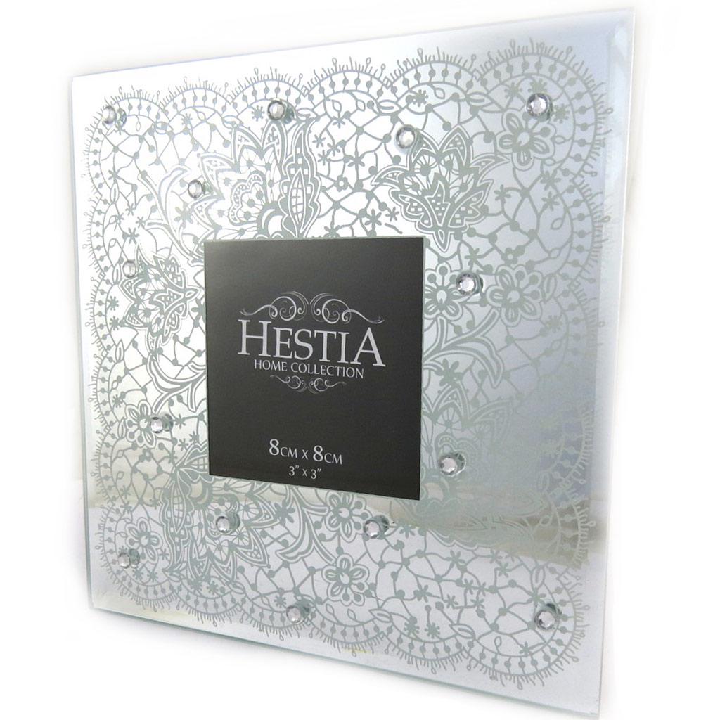 Les Trésors De Lily [M3108] - Fotorahmen 'Romance' Kristallchrom (7,5x7,5 cm)