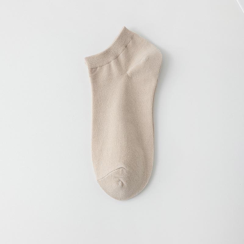 Boneless Socks, Women's Short Socks, Anti-odor Spring and Autumn Mid-calf Socks, Summer Thin Cotton Socks, Sports Shallow Mouth Boat Socks