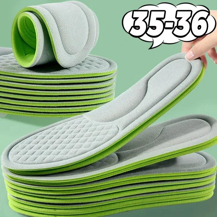 Memory Foam Orthopedic Insoles 20 Pairs Shock Absorbing Deodorizing Inserts for Sports Shoes Comfort Insoles for Men Women