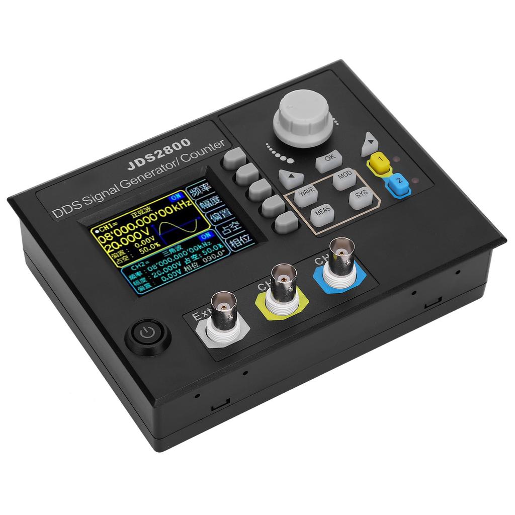 JDS2800 15MHz Function Signal Generator 2.4in LCD DDS Dual Channel Signal Source