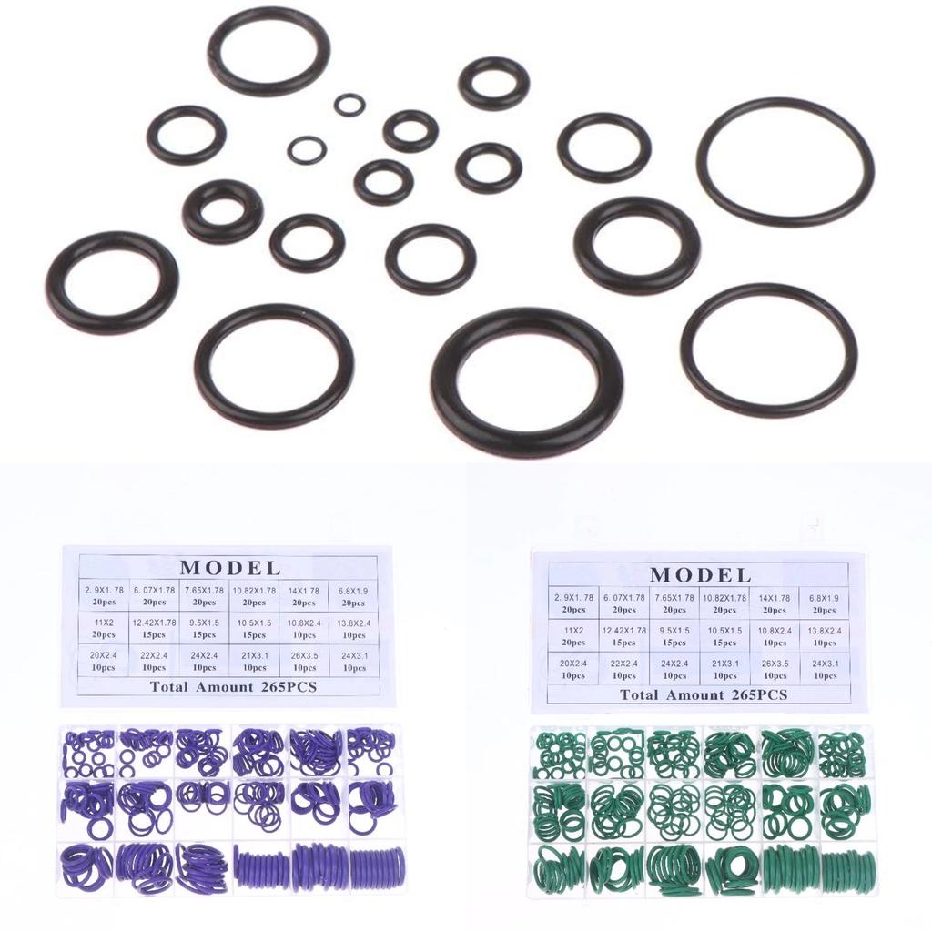 1 Box 3 Colors Sealing Elastic Band Rubber O-Ring Set Gaskets Seal Nitrile Rubber Bands High Pressure O-Rings Repair Kit