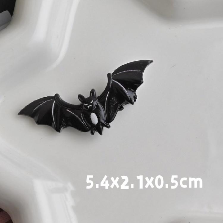 Delicate Skull Bat Hair Clip For A Quirky Halloween Look Resin Hallowmas Costume Details Suitable For Various Occasion