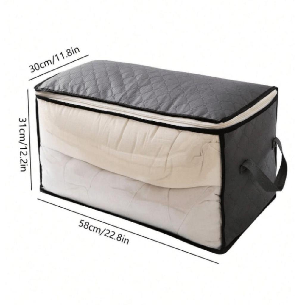 Składana torba do przechowywania pod łóżkiem z czterema uchwytami na ubrania i kołdry
