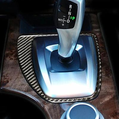 Carbon Fiber Car Central Control Dekorace Panel řazení Dekorace Kryt Samolepka Interiér Pro BMW E60 řady 5 2008-10 Autodoplňky