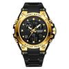 Binbond 885 B885 Electronic Dual Display Watch Sport Waterproof Silicone Belt Luminous Men's LED Digital Quartz Movement Watches