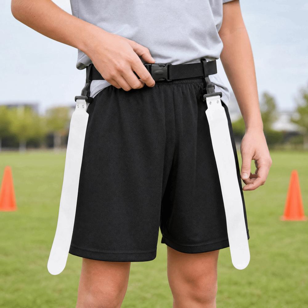 3pcs PP Flag Football Set PVC Adjustable Flag Football Belt Portable Tear Away Belt Training Games